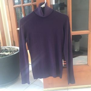 H&M Purple Turtleneck Sweater